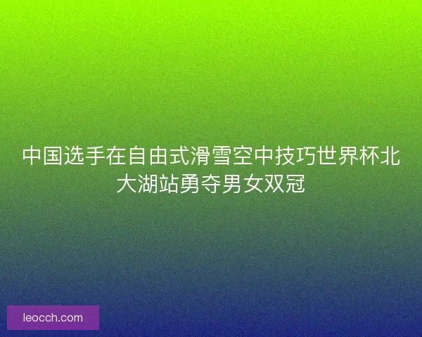 中国选手在自由式滑雪空中技巧世界杯北大湖站勇夺男女双冠